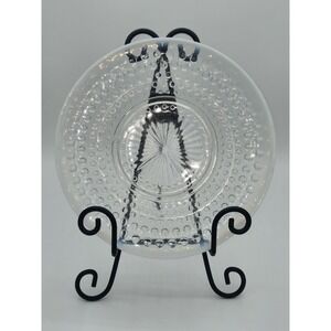 Anchor Hocking Moonstone Glass Hobnail‎ Bread Plate 8.5"